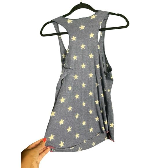 Alternative Earth Disney Kid Tank Top Girls Medium Razor Back Patriotic Blue Red - Picture 6 of 8